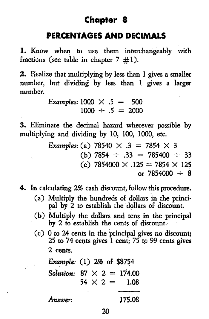 Percentages and Decimals (1 of 3)
