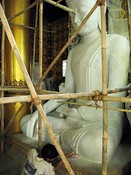 Plaster maintenance, Shwedagon Pagoda