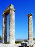 Nemea - The adjacent museum is modern, with movie showing runners in the starting gate for a race.  In togas, which is not authentic - they raced nude. (330x440, 71.2 kilobytes)