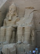 On the left is the best of four immense statues of Rameses