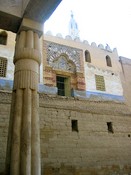 So much sand and fill accumulated that the mosque up there was built at ground level.