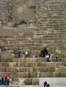 Two entrances to Khufu's pyramid