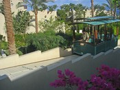 The funicular between the top and bottom of the resort.