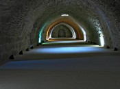 A long empty restored passage in Kerak Castle
