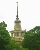 Post 1949 buildings west of the Huangpu river:<br> The Shanghai Exhibition Hall