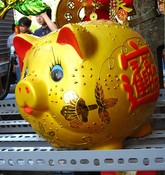 For the Year of the Pig, a piggy bank