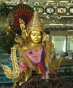 The main Buddha of Sutaungpyai Temple, Mandalay Hill