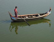A Fishing (or Touring) Boat at U Bein Bridge