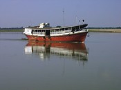 Sailing upstream on the Ayeyarwady