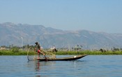 A balletic fisherman on Inle Lake