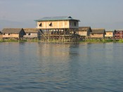 Houses on Inle Lake