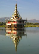 A pagoda IN Inle lake
