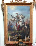George in oil, in the Duomo (398x500, 91.5 kilobytes)