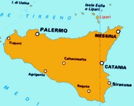 Lipari on the map of Sicily (481x380, 102.6 kilobytes)