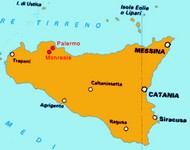 Monreale and Palermo located in Sicily (481x380, 100.6 kilobytes)