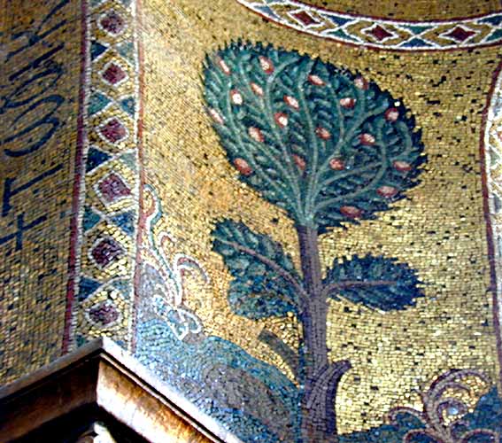 La Martorana - mosaic tree