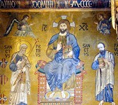 CappellaPalatina - Jesus flanked by Peter and Paul (562x500, 101.2 kilobytes)