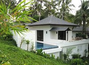 The best room at The Racha, with pool and full view of the bay