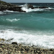 The rocky end of Siam Beach