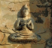 High relief on the chedi, or stupa