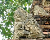 Wat Pa Sak - detail of the main chedi
