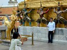 Wat Phra Kaeo - The terrace is a photo site for all tourists. (656x492, 92.5 kilobytes)