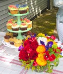 Flowers and Cupcakes