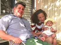 Jon with Maria holding Rosie <br>(photo by John)