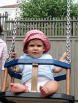 Sunday morning on the swings in the nearby park