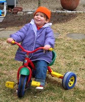 On her trike   6953