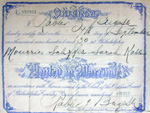 wedding certificate